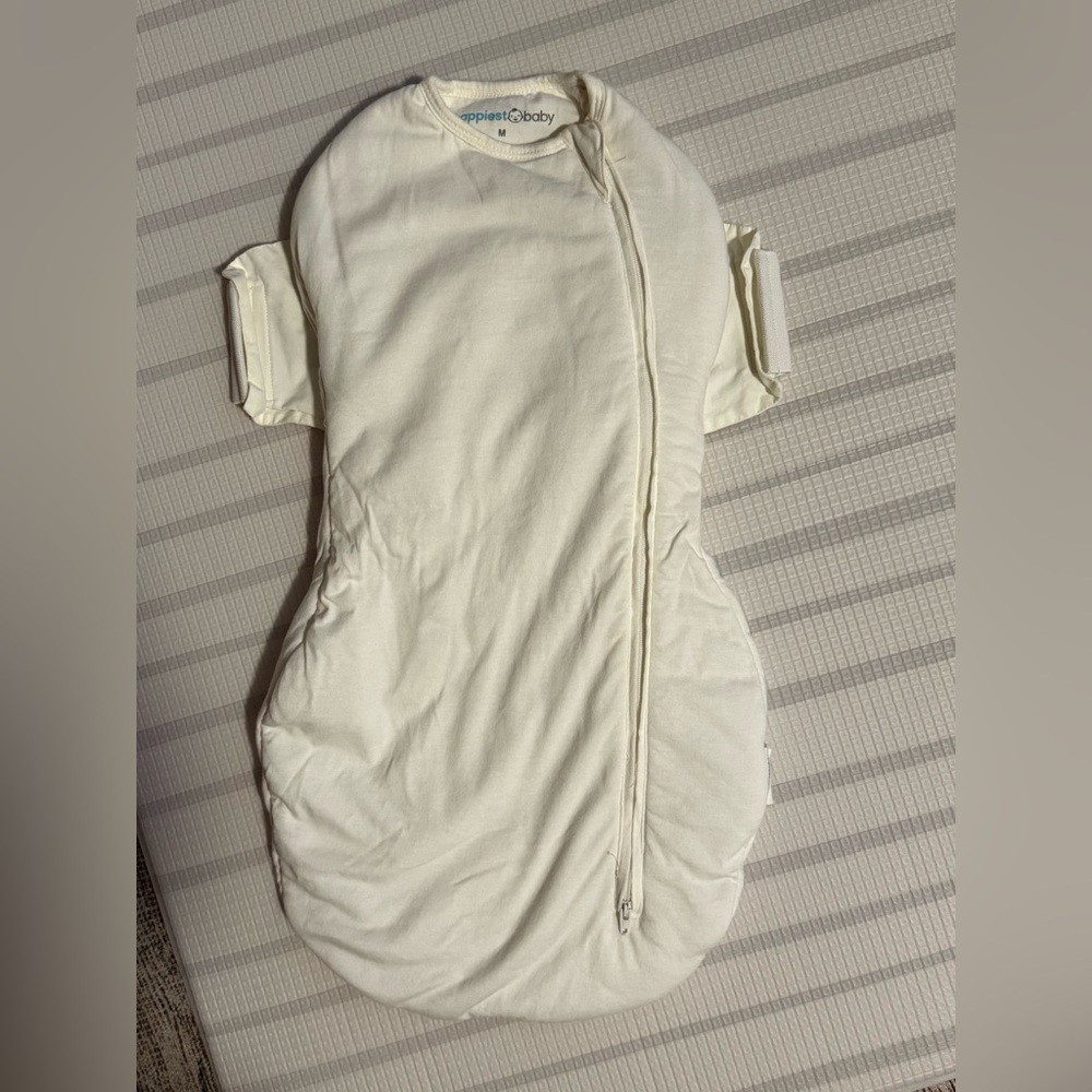 Happiest Baby Snoo Cream Infant Swaddle Sack with Side Zip